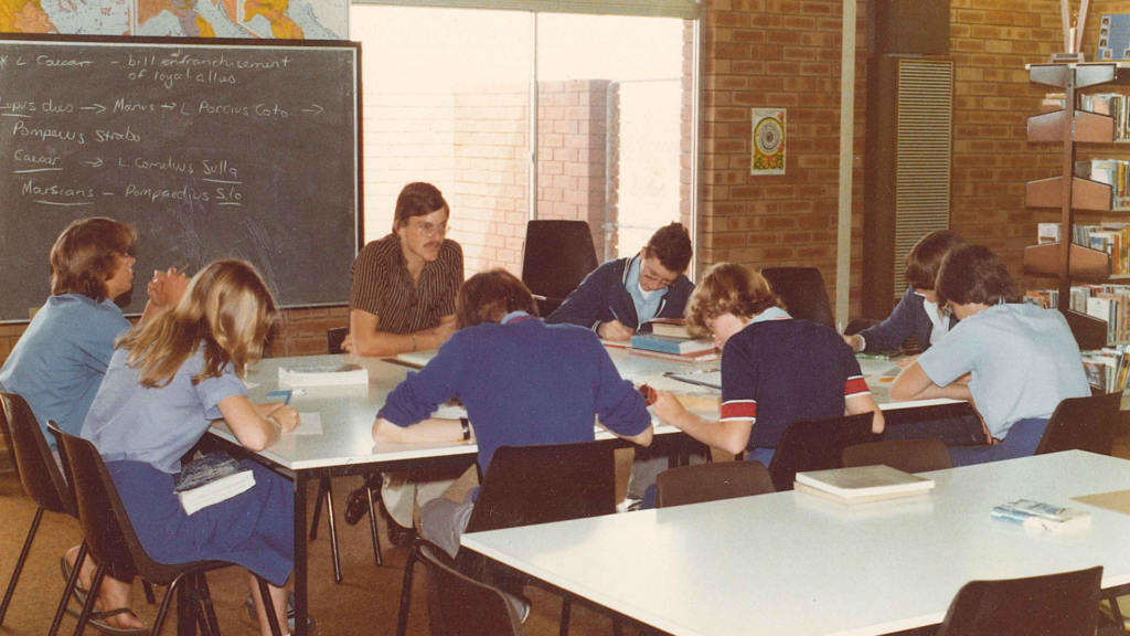 Rehoboth High School class in 1980